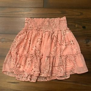 Alterd State, Paisley Light Pink Skirt